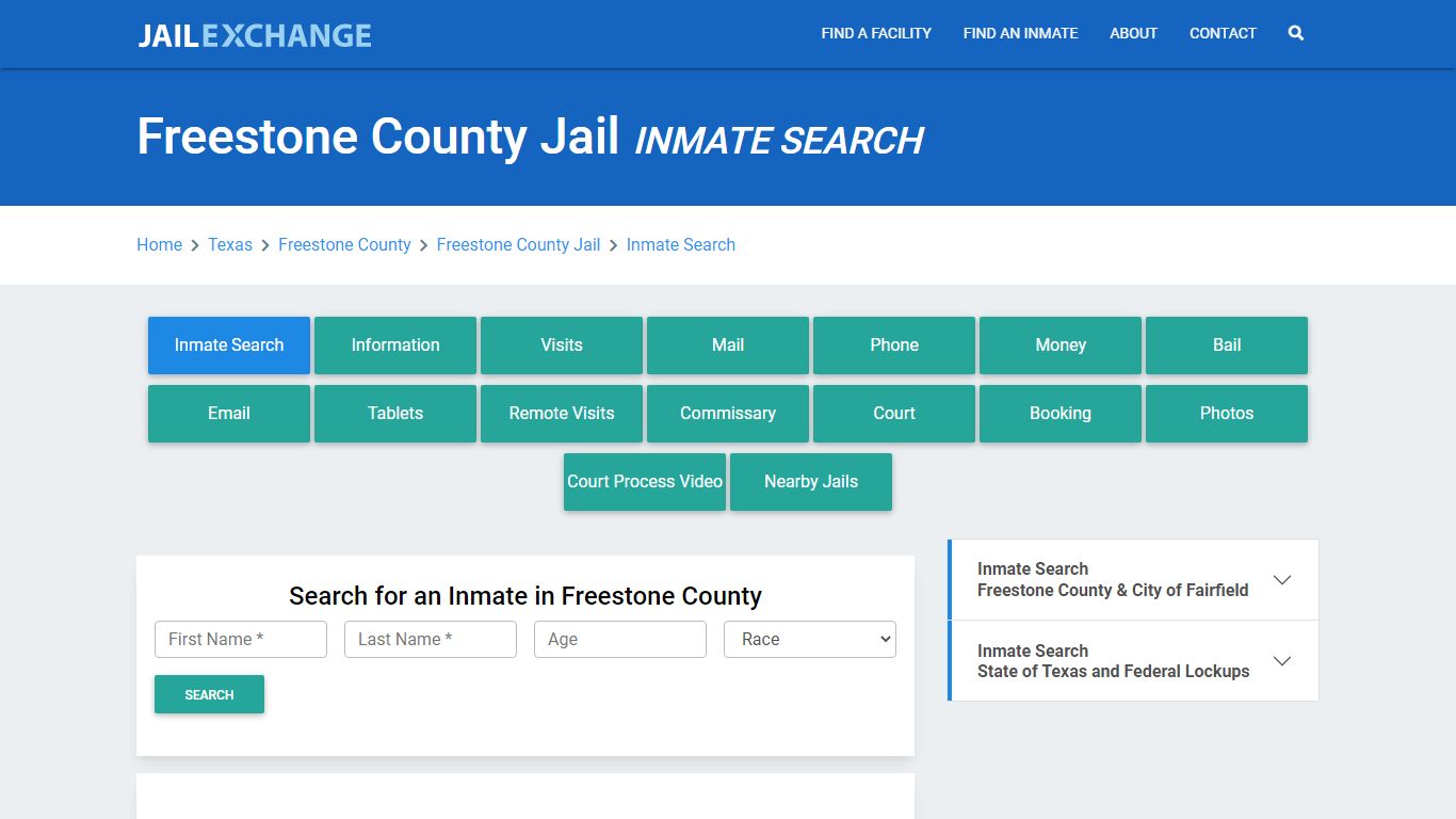 Freestone County Jail, TX Inmate Search: Roster & Mugshots