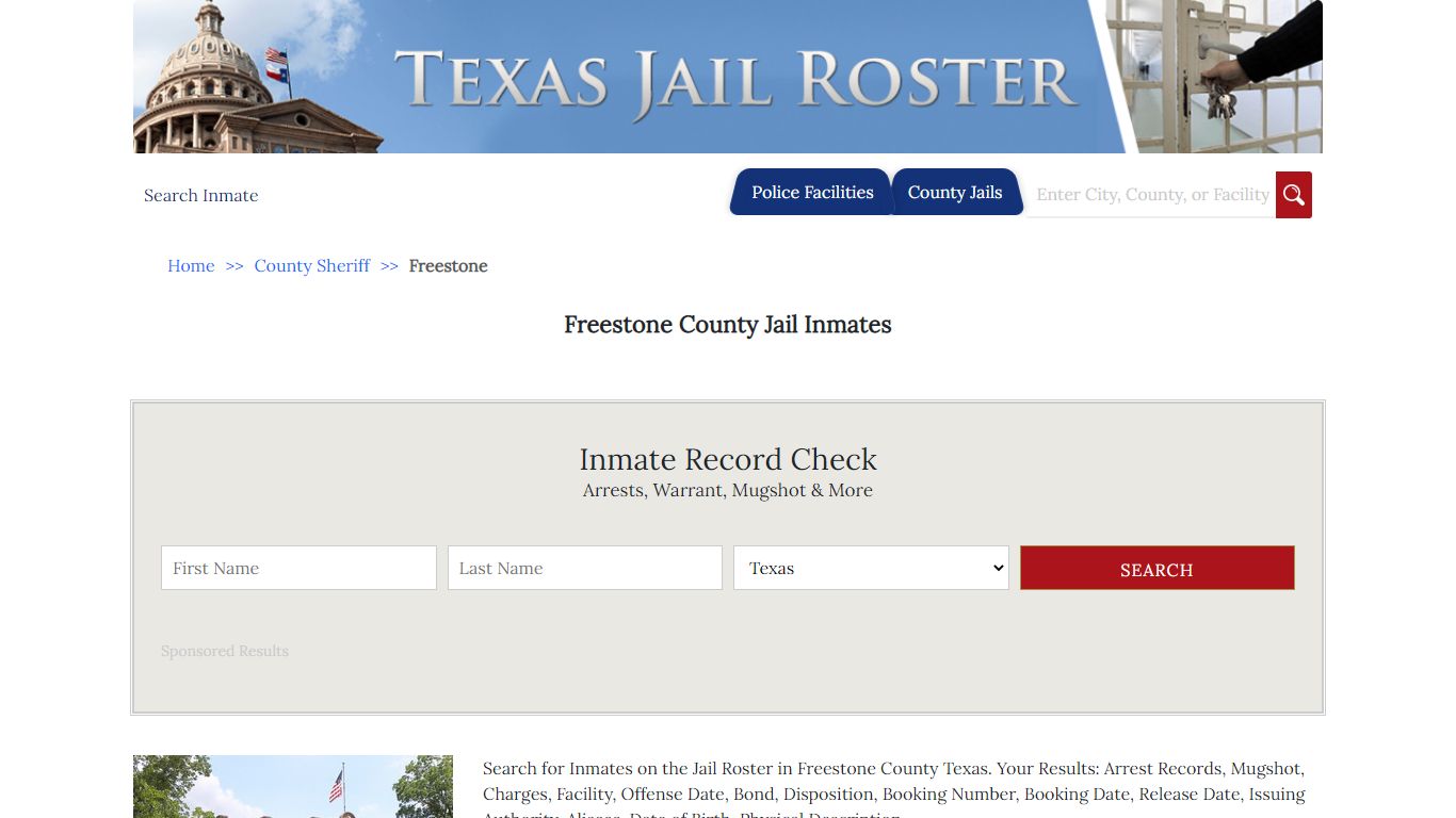 Freestone County Jail Inmates - Jail Roster Search